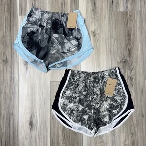 NWT Nike Women's XS Running Shorts‎ Dri Fit Athletic Shorts 2 Pair Black Blue